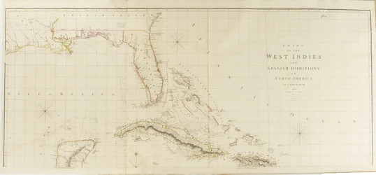 Carta das Índias Ocidentais e dos domínios espanhóis na América do Norte