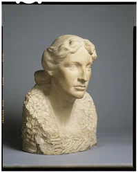 Busto de retrato de Anna Hyatt Vaughan, c.1905
