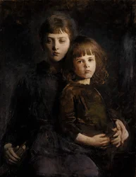 Irmão e irmã Mary e Gerald Thayer, 1889.