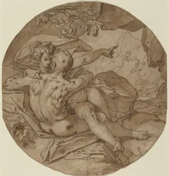 Acis e Galatea, c.1590 (pena e tinta)