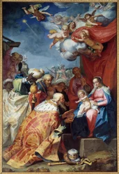 Adoração dos Magos. Pintura de Abraham Bloemaert (1564-1651)