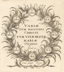 Frontispício para "Os Mistérios da Paixão" de Callot