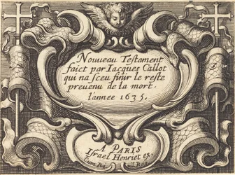 Frontispício para "O Novo Testamento" de Callot