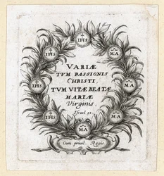 Os Milagres da Paixão. Fronticpiece para a obra de Callot ... (gravura)