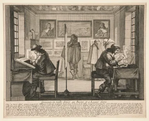 Os gravadores em sua oficina, da série Os artistas em sua oficina