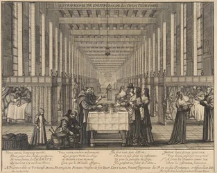 A enfermaria do Hospital de Caridade, ca. 1639