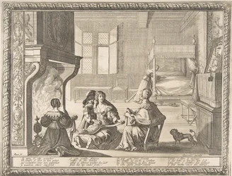 Visita da babá, 1633.