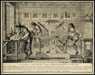 Oficina de um gravador, 1642