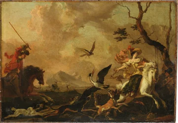 Uma festa de falcoaria