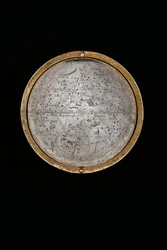 Dois globos terrestres e celestes excepcionais, apoiados por Hércules e Atlas, Augsburg, 1697-99
