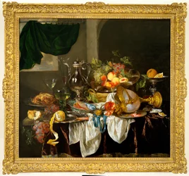 Natureza morta de banquete, c.1653 - 55 (óleo sobre tela)