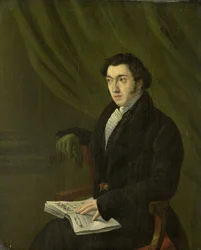 Retrato de Johannes Petrus Schouberg, gravador de selos na Casa da Moeda Imperial em Utrecht
