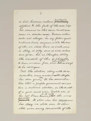 Manuscrito autógrafo do discurso de vitória de Lincoln na eleição como presidente, feito em Washington DC, da janela da Casa Branca na noite de 10 de novembro