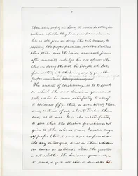 Manuscrito autógrafo do último discurso de Lincoln como presidente, feito em Washinton, DC, da janela da Casa Branca na noite de 11 de abril