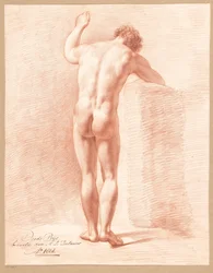 Nu masculino de pé, visto por trás (3º prémio 1808)