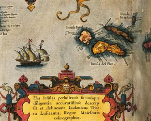 Mapa das Ilhas dos Açores do Theatrum Orbis Terrarum, de Abraham Ortelius