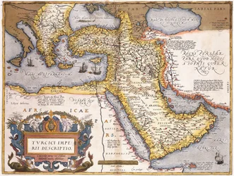 Mapa do Império Turco,