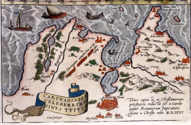 Tunes - Atlas de Abraham Ortelius, Antuérpia