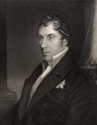 George Hamilton Gordon, gravado por Thomas Woolnoth (1785-1857), da National Portrait Gallery, volume III, publicado em 1835