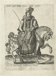 Fidalga holandesa a cavalo