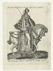 Cavalheiro holandês a cavalo