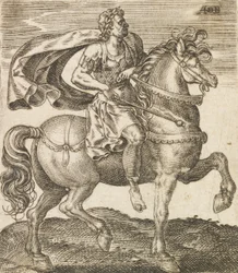 Um Vitélio de Doze Césares a Cavalo, c1565-1587.