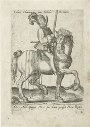 Jovem cavaleiro nobre alemão que faz parte de uma comitiva
