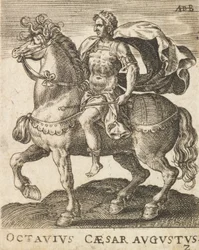 Otávio César Augusto de Doze Césares a Cavalo, ca. 1565-1587., c. 1565-1587.