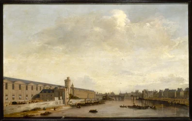 A Grande Galerie do Louvre, com a Porte Neuve e a Tour de Bois, cerca de 1640 (óleo sobre madeira)