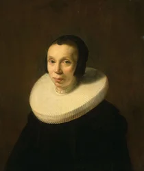 Retrato de uma mulher, c.1642 (óleo sobre painel)