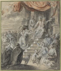 Madonna e Criança com Rosário e Santo
