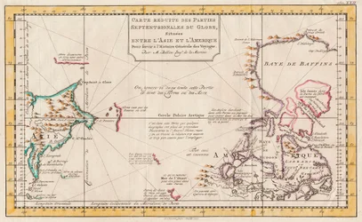Mapa da Ásia e da América