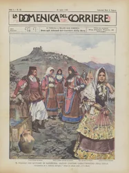 A viagem dos soberanos na Sardenha, alguns trajes característicos da ilha