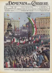 Em todas as cidades da Itália, o retorno das tropas das manobras deu origem a manifestações