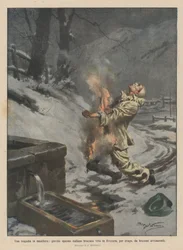 Uma tragédia disfarçada, um jovem trabalhador italiano queimado vivo na Suíça, por diversão, de bêbados tortos