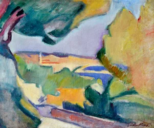 Paisagem mediterrânica, c.1907 (óleo sobre tela)