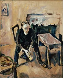 Retrato do escritor francês Fernand Fleuret (óleo sobre tela