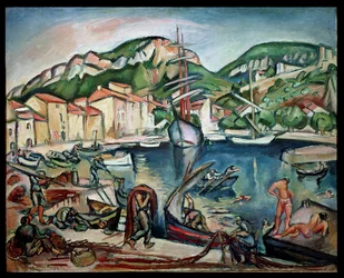 O Porto de Ciotat (óleo sobre tela)