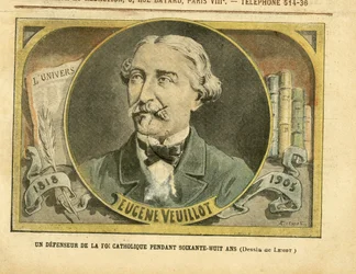 Ilustração de Achille Lemot (1846-1909) em Le Pelerin, 01/10/05 - Um defensor da fé católica há sessenta e oito anos - Press/Media, Religion Faith, L