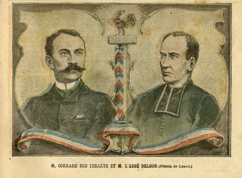 Ilustração de Achille Lemot (1846-1909) em Le Pelerin, 24/01/04 - M. Corrard des essarts e M. L