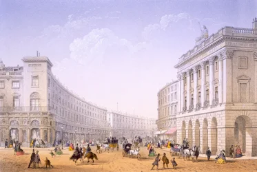 The Quadrant and Regent Street, Londres, 1862.