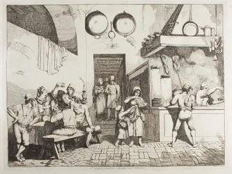 O improvisador numa osteria