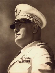Benito Mussolini (foto a p/b)