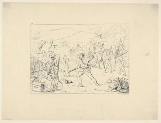 Formação de bandas de guerrilha de gravuras de guerra confederadas, 1861-63.