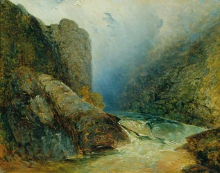 O Teufelsmauer perto de Hohenfurt (Kienberg)