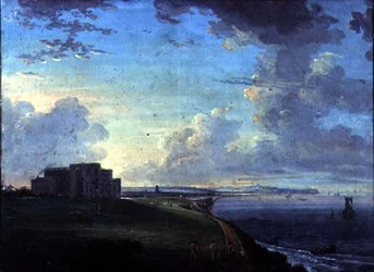 Highcliffe, perto de Christchurch, Dorset, a sede do Marquês de Bute, do Oriente
