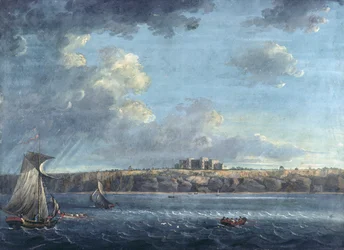 Highcliffe, perto de Christchurch, do mar