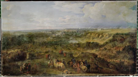 Vista da cidade do Luxemburgo a partir das termas de Mansfeld ...