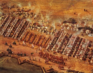 Cerco de Maastricht, detalhe de Adam Van Der Meulen