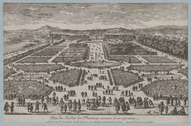 O Jardim das Tulherias, 1680., 1680.